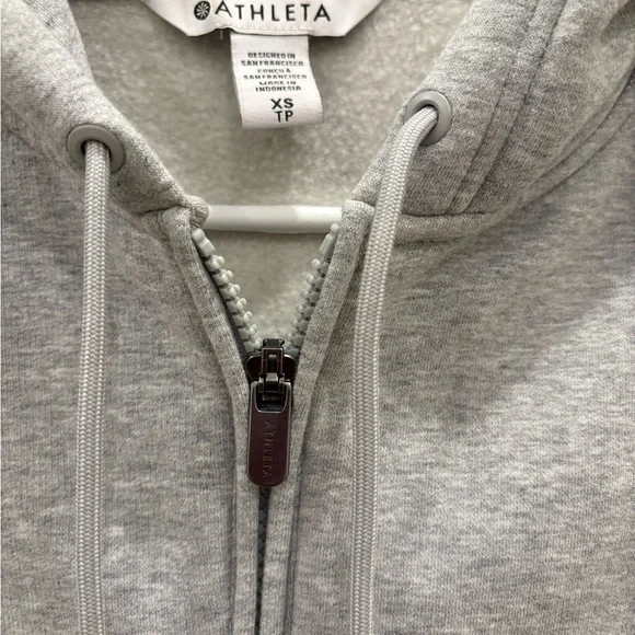 Athleta Forever Fleece Cropped Full Zip-SOO COMFY - Picture 3 of 8
